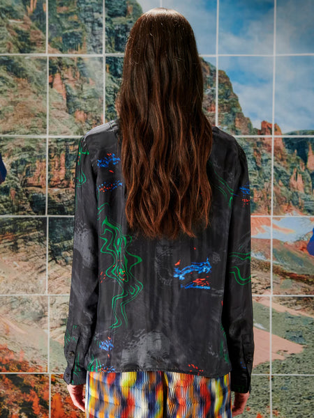 Backpack Shirt - Dark Fireworks
