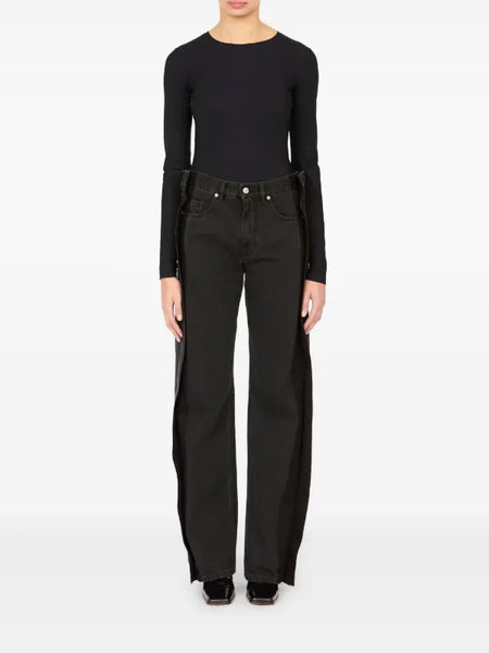 straight-leg jeans