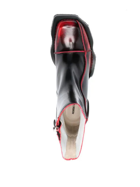 ELLE DRIVER HEEL - RED BRUSH OFF