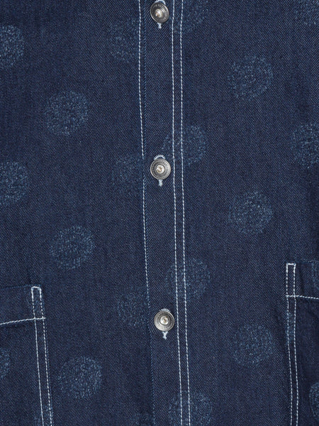 Big Denim Shirt - Needle Punch Dots