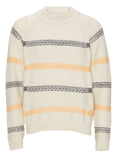 New Stitch Jumper - Beige Mixed Black