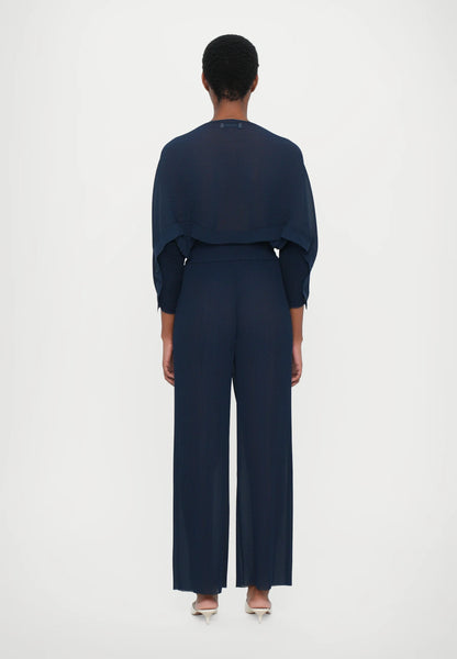Five Plisse Pants - Blue