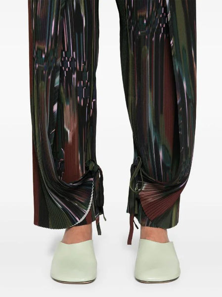 KNIGHT PLISSE PANTS - DARK TETRIS DRIPS