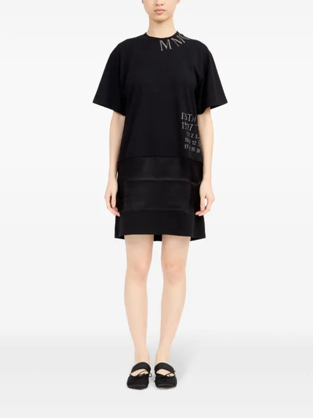 logo-print T-shirt dress