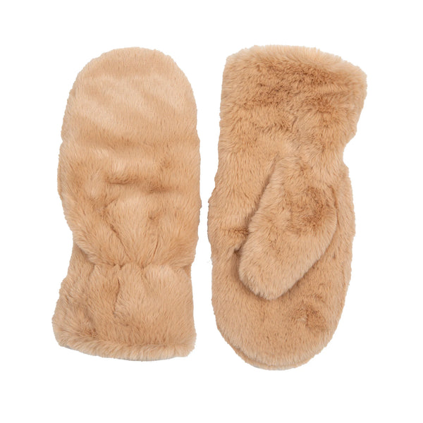 Faux Fur Mittens - Multiple Colours