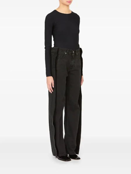 straight-leg jeans