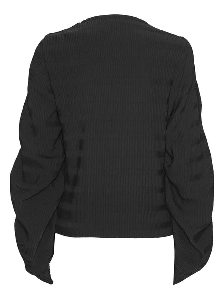 Wrinkle Top Plisse - Black
