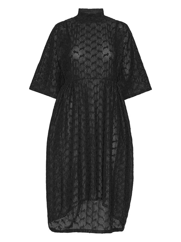 VERY TURTLE DRESS - BLACK