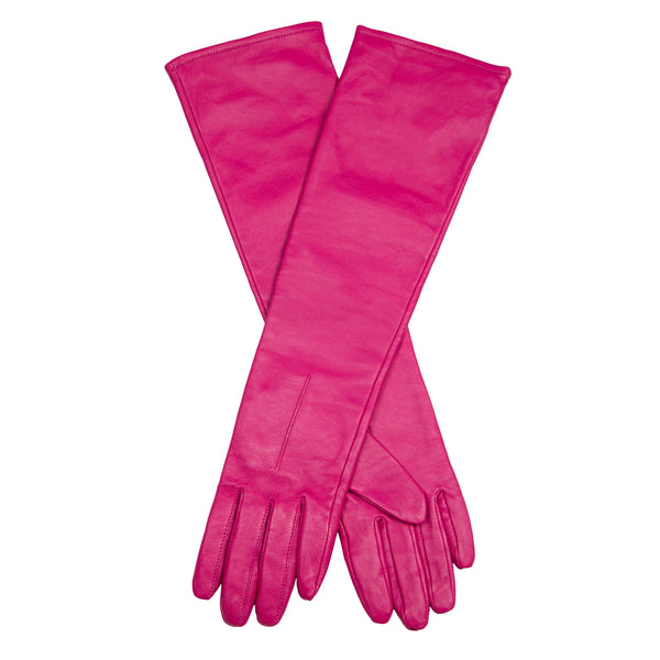 Long Leather Gloves - Multiple Colours
