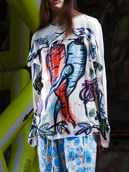 Square Longsleeve - Bone White