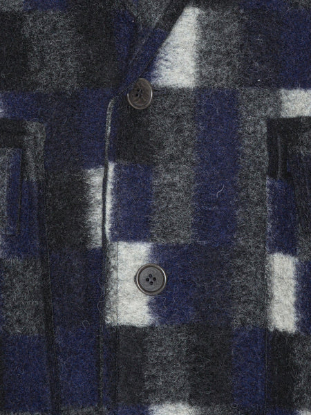 Flat Coat - Brushed Black Squares