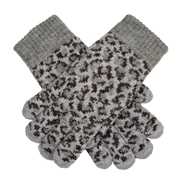 Leopard Knitted Gloves - Multiple Colours