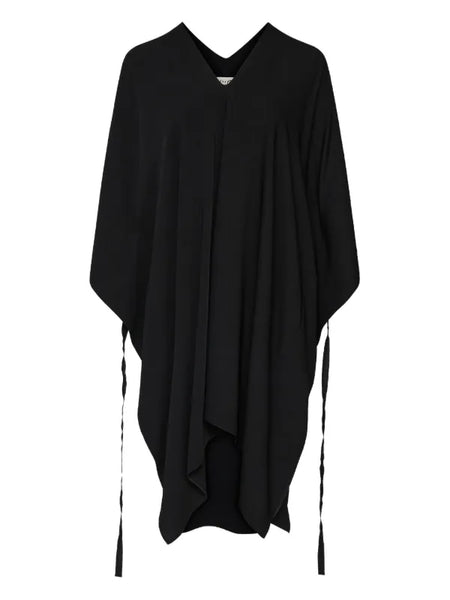 V-neck midi dress
