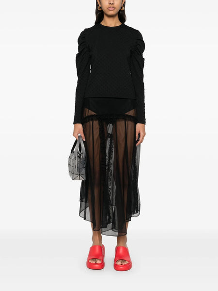 Sun Reflection Blouse - Black Bubbles