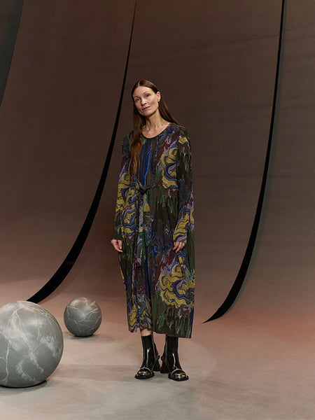 O Dress - Graphic Slopes Dark