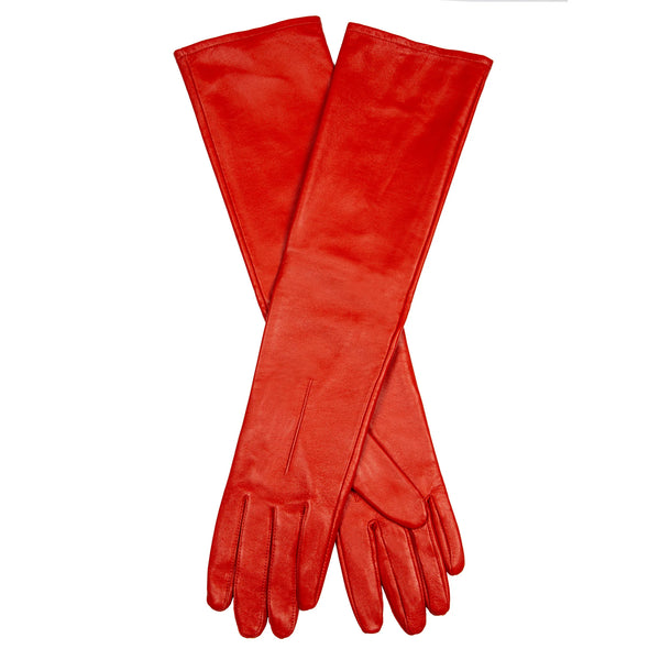 Long Leather Gloves - Multiple Colours