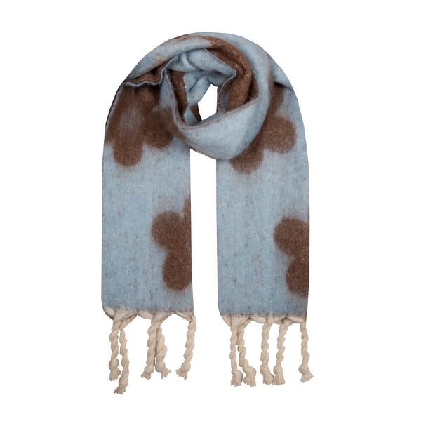 Floral Blanket Scarf with Tassels - Multiple Colours