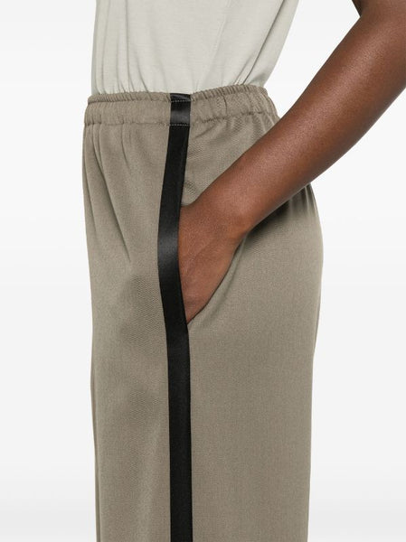 drawstring straight-leg trousers