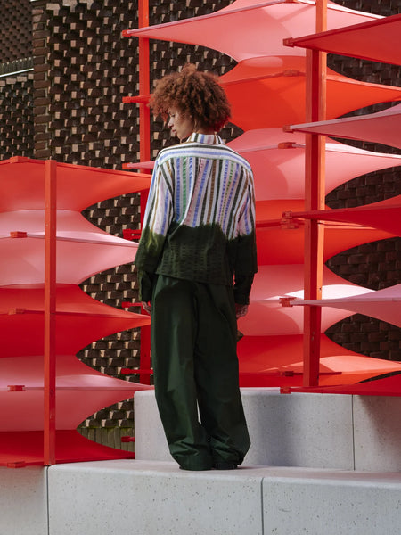 Blousse Shirt - DipDye Stripes