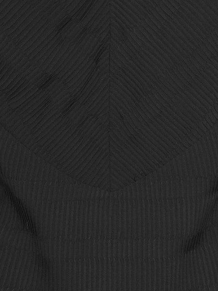 Wrinkle Top Plisse - Black