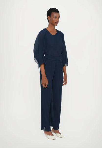 Five Plisse Pants - Blue