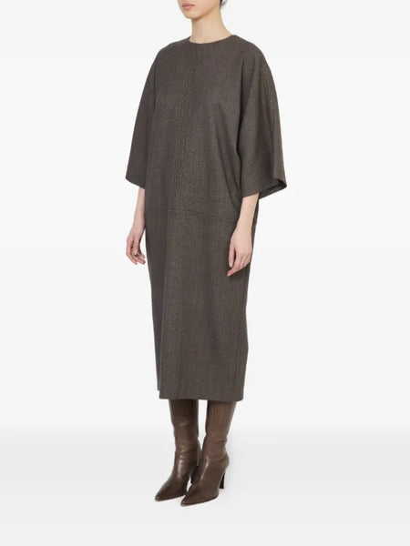 textured midi dress