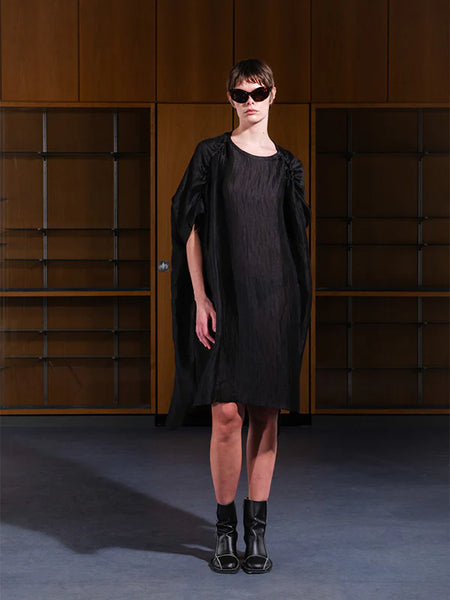 RENEW SILK DRESS - BLACK