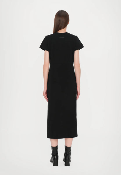 jersey midi dress