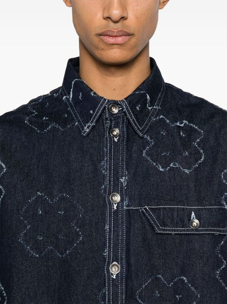 DOW DENIM SHIRT - DARK NEEDLE PUNCH