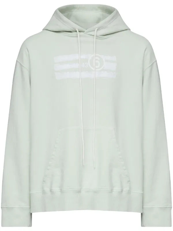 Numbers-motif hoodie