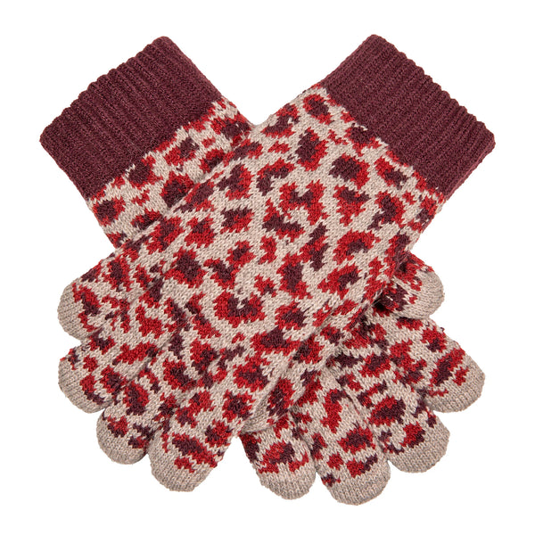 Leopard Knitted Gloves - Multiple Colours