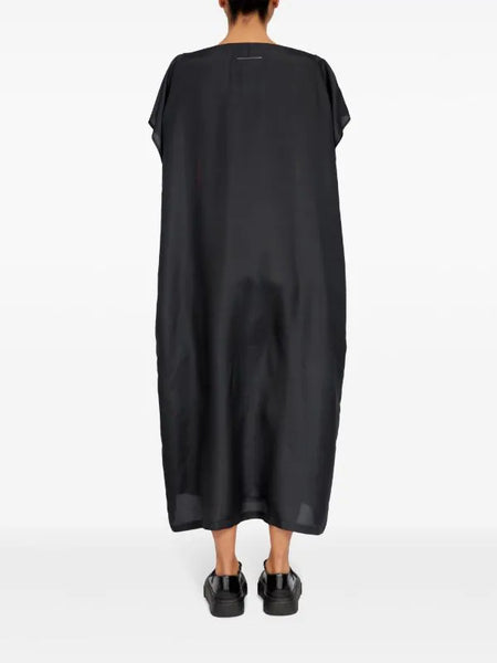 silk T-shirt maxi dress