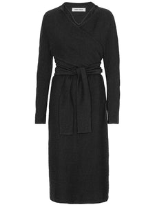 CROSS JERSEY DRESS - BLACK