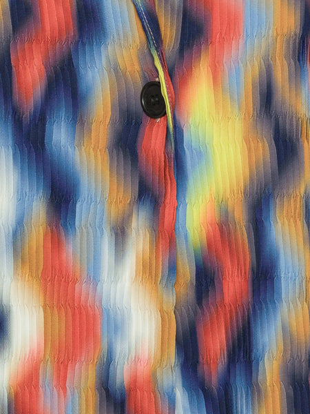 Plissé Blazer - Wavy Cubes