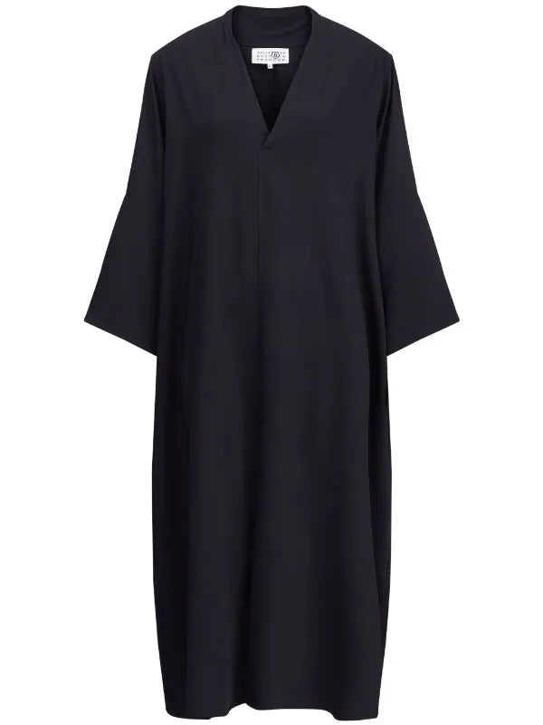 v-neck shift dress