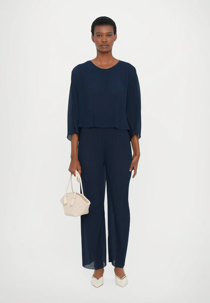 Five Plisse Pants - Blue