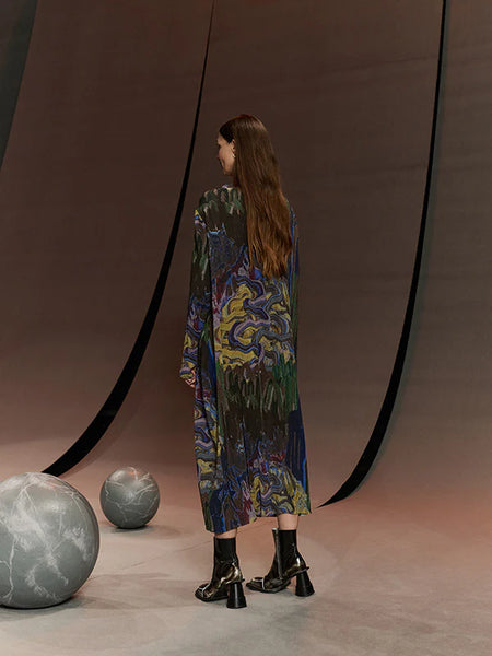 O Dress - Graphic Slopes Dark