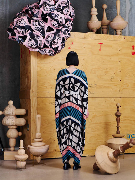 Cherry Plisse Kaftan - Vibs In Bobs