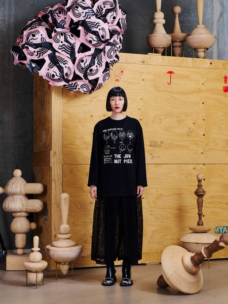Jaw Nut Piece Tee - Black