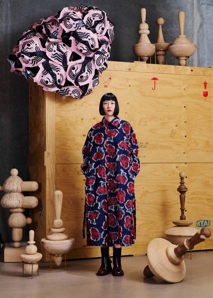 Love You Dress - Red Navy Birdy