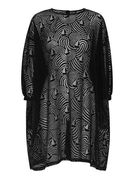 Non Chalant Dress - Dark Stormy Sea