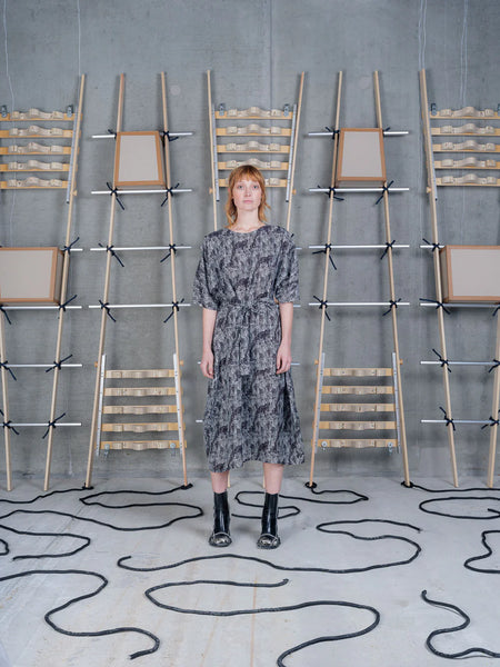 Frown Silk Dress - Jumping Gents