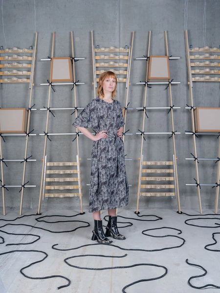 Frown Silk Dress - Jumping Gents