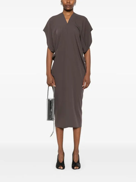 draped dress