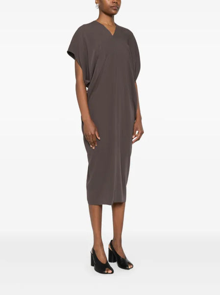draped dress