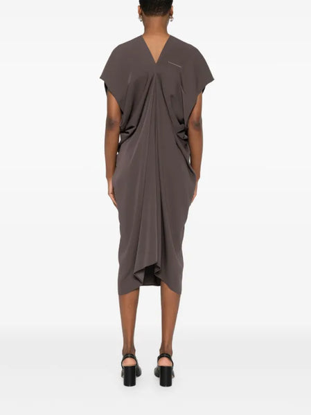 draped dress