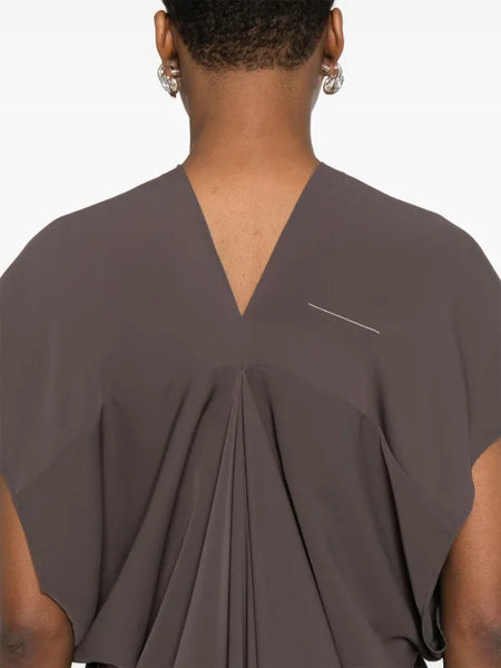 draped dress