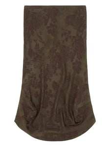 jacquard midi skirt