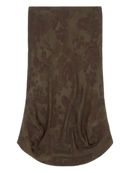 jacquard midi skirt