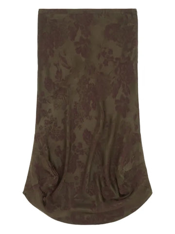 jacquard midi skirt